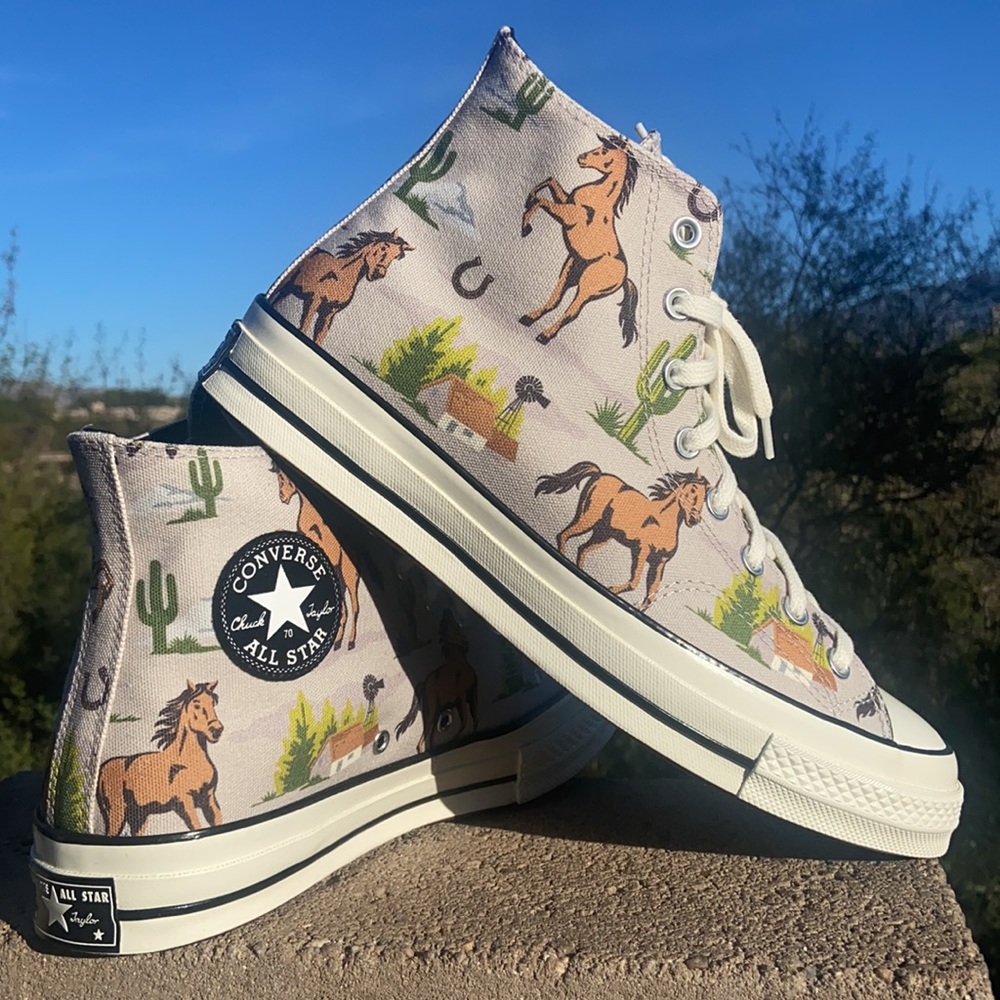 New Western Style men's Chuck 70 Hi Top Sneakers - Picture 5 of 15